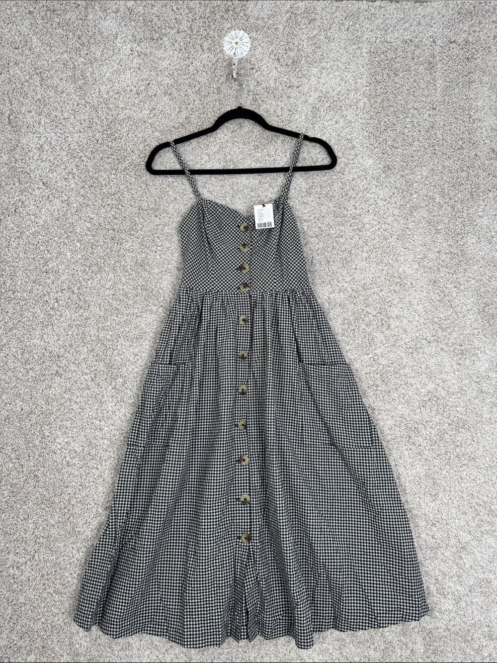 NWT Urban Outfitters gingham dress black & white -‎  XS